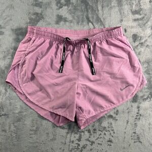 Nike Dri-Fit Running Shorts Womens Size Small Pink Athletic Workout Shorts